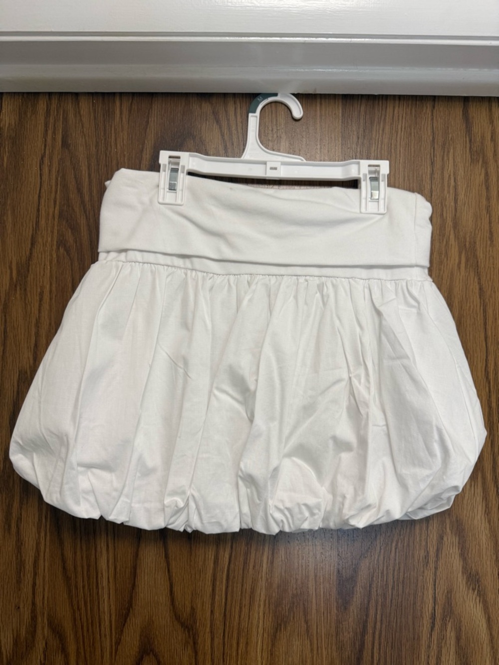 RSQ White Bubble Mini Skirt